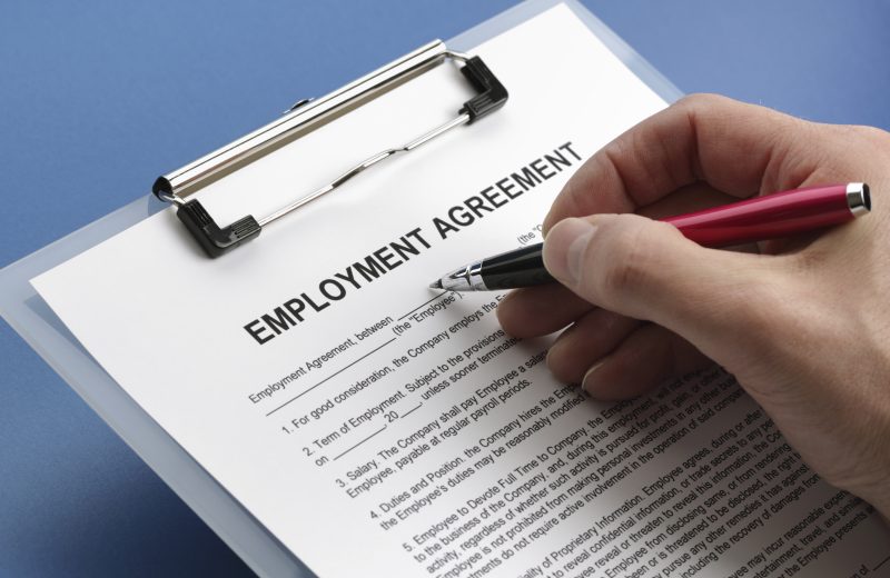 Employment agreement contract | NRA