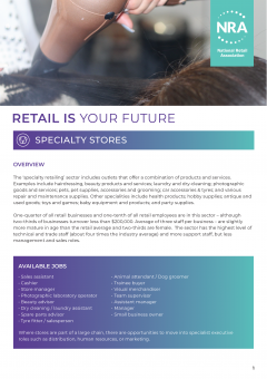 Retail Is Your Future - Specialty Stores