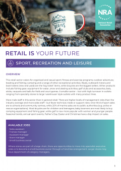 Retail Is Your Future - Sports, Recreation & Leisure